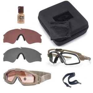 Oakley - Zestaw Operator Kit - Okulary balistyczne M Frame ALPHA - Gogle HALO - 4 wizjery - OO9296-2844