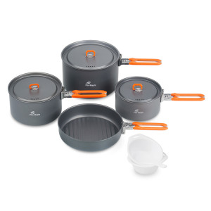 Fire Maple - Menażka turystyczna - Zestaw 4 naczyń - FEAST 5 Cookware-Orange