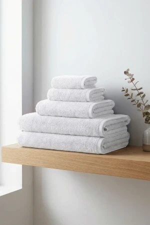 Biały Ręcznik Hotelowy SPA 50x100 do Sauny