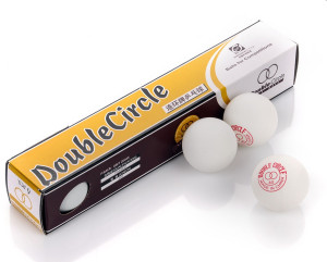 Piłeczki do ping ponga Double Circle białe 6szt 3039