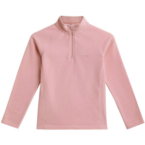 Bluza polarowa dla dziewczynki 4F jasnoróżowa HJZ21 JBIDP001A 56S