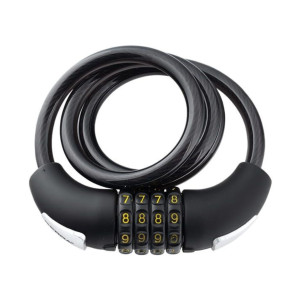 Zapięcie rowerowe Gerda szyfrowe linka Kombo Flex 1000/8C czarne 0SKF100008 06C0XP