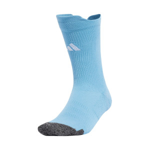Skarpety piłkarskie adidas Football Cushioned Performance Crew błękitne JW3433