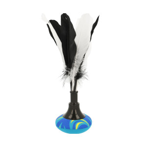 Rzutka z piórami Sunflex Peteca Flames niebieska 74245