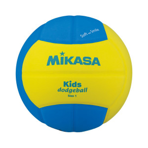 Piłka siatkowa Mikasa dodgeball żółto-niebieska SD10-YBL