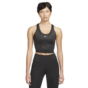 Nike Top Palestra Leopard Nero Donna L