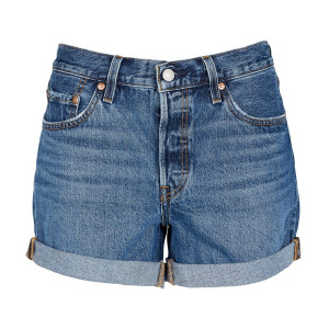 Levi's Shorts 501 Denim Blu Donna 25