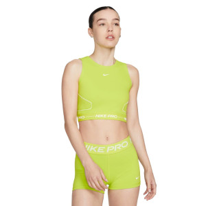 Nike Top Palestra Compact Pro Lime Donna L