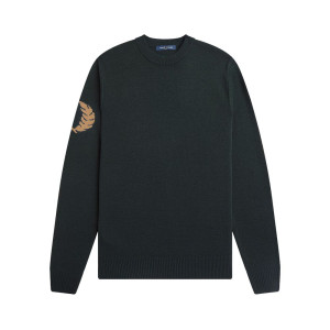 Fred Perry Maglione Girocollo Verde Uomo XL