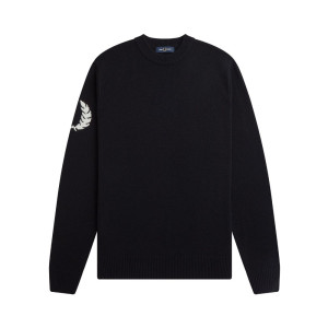 Fred Perry Maglione Nero Uomo XL