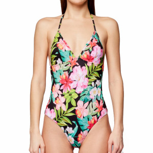 Sundek Costume Intero Fanta Nero Donna M