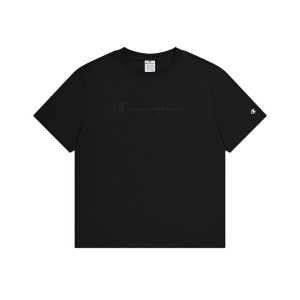 Champion T-Shirt Logo Nero Donna XS
