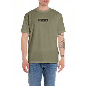 Replay T-Shirt Logo Centrale Army Uomo S