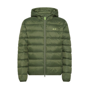 Sun68 Sun 68 Piumino Con Cappuccio Verde Uomo M