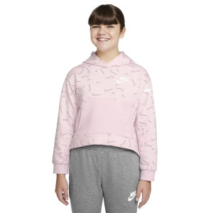Nike Felpa Con Cappuccio Rosa Ragazza XS
