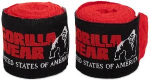 Boxing Hand Wraps - Rød - 3 Meter