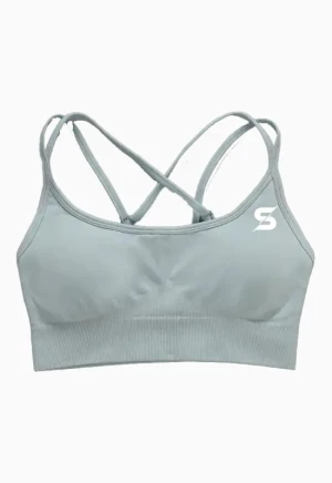 Sporty Classic Sports Bra - Grey , M
