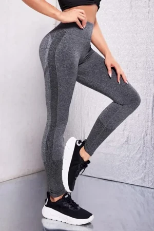 Sporty Seamless Comfort Tights - Grey , L