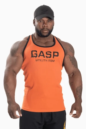 Gasp Ribbed T-Back - Flame , M