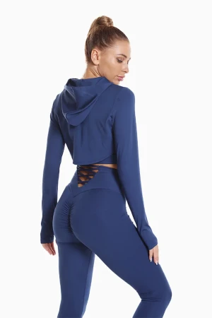 Sporty Rush Seamless Tights - Blue , M