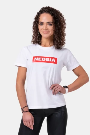 NEBBIA Basic T-skjorte Woman - Hvit - XS