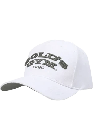 Gold's Gym Curved Cap - White