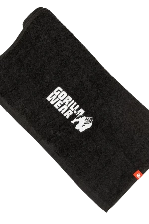 Zip Pocket Gym Towel - Black