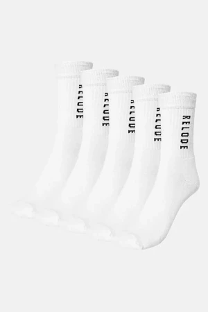 Relode Training Socks 5-pack - White - 35-38