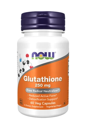 NOW Glutathione 250 mg - 60 kapsler