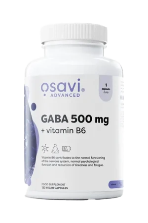 Osavi GABA 500mg + Vitamin B6 - 120 kapsler