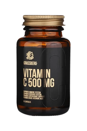 Grassberg Vitamin C 500 - 60 kapsler