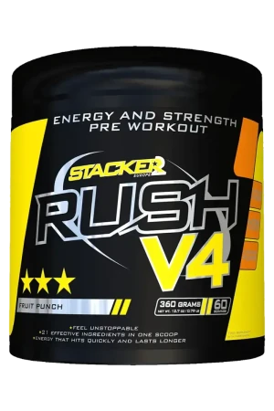 Stacker2 Rush V4 Pre-Workout - 360g - Fruit Punch