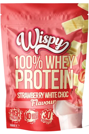 Wispy 100% Whey Protein - 1000g - Strawberry White Chocolate