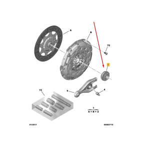 Łożysko sprzęgła Citroen Jumper 2.2 HDi - PSA 204172