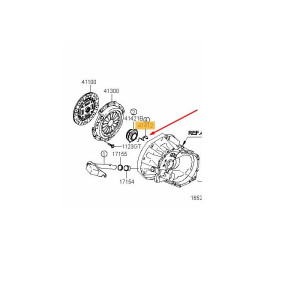 Łożysko sprzęgła Hyundai i10 I 1.1 - HYUNDAI 4141202500