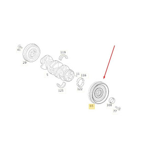 Koło dwumasowe Mercedes W176 A Klasa A 200 CDI - MERCEDES-BENZ A6510305805