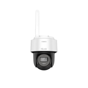 Camera supraveghere rotativa IP WiFi PT cu iluminare duala Hikvision HiLook PTZ-N2C400M-D/W, 2.8 mm, 4 MP, IRlumina alba 25 m, auto-tracking, microfon si difuzor, slot card