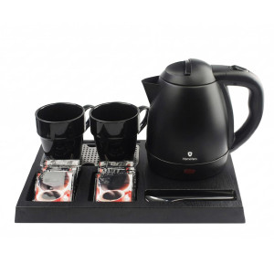 HomeVero Welcome Tray Set - Ολοκληρωμένο Σετ Δίσκου Καλωσορίσματος με Βραστήρα & Κούπες HV-WT1202B