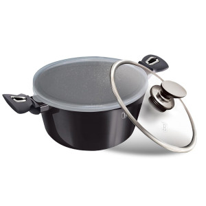 Berlinger Haus Κατσαρόλα 24cm με γυάλινο καπάκι Carbon Ediiton BH-6893