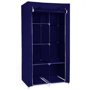 Φορητή υφασμάτινη ντουλάπα Herzberg HG-8010-BL Μπλε