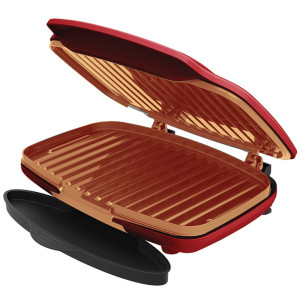 Homevero Zero Fat Grill - Διπλή Ψηστιέρα για μαγείρεμα χωρίς λίπος 1000W HV-ZFG10