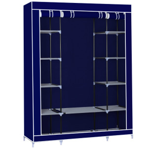 Φορητή υφασμάτινη ντουλάπα Herzberg HG-8009-BL Μπλε