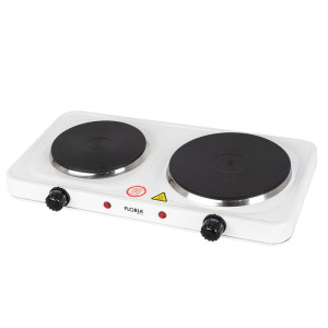 Zilan Διπλή ηλεκτρική εστία σε λευκό χρώμα 2500W ZLN2843-WHT