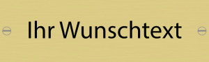 Messingschild mit Gravur 100x30mm