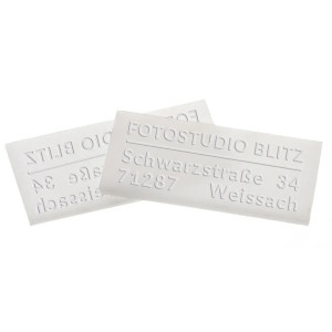 Delrinplatte für Prägestempel 51x25mm eckig