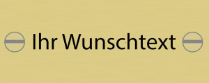Messingschild mit Gravur 50x20mm