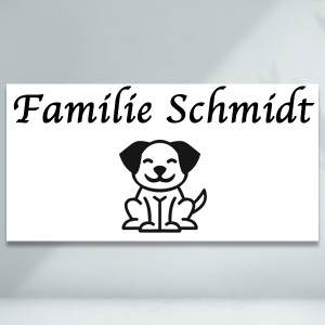 Kunststoffschild graviert 60x30mm