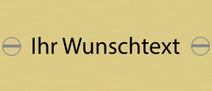 Messingschild mit Gravur 80x30mm