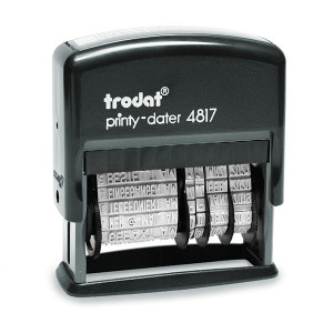 Trodat Printy 4817 Datumstempel + Wortbänder