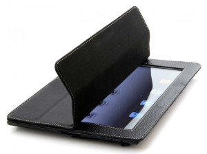 StilGut - Couverture Case V2 aus Leder für iPad 3 and iPad 4 Schwarz